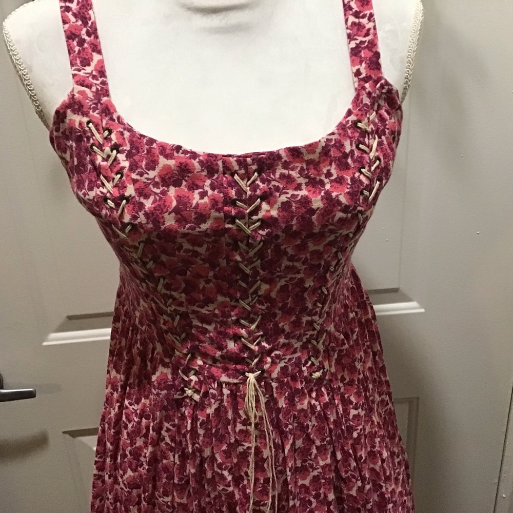 Free People lace-up summer dress